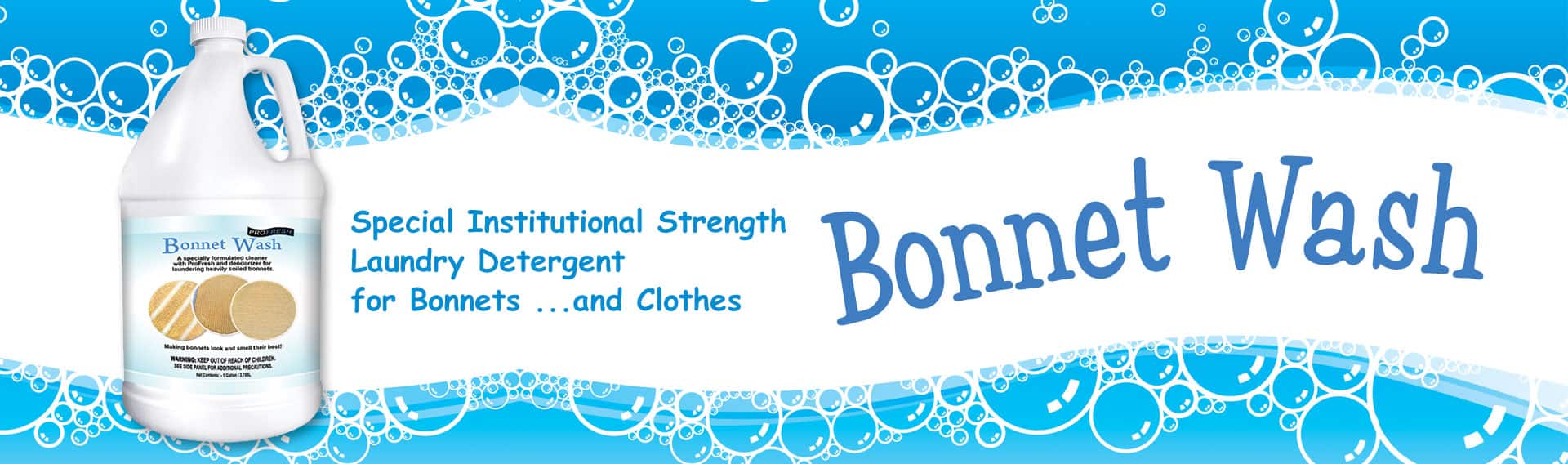 special bonnet cleaning product